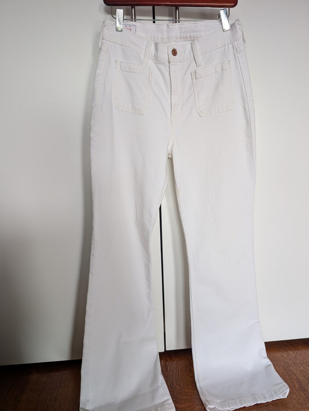 GAP Women's 70's Flares High-Rise Jeans White Size 28/6